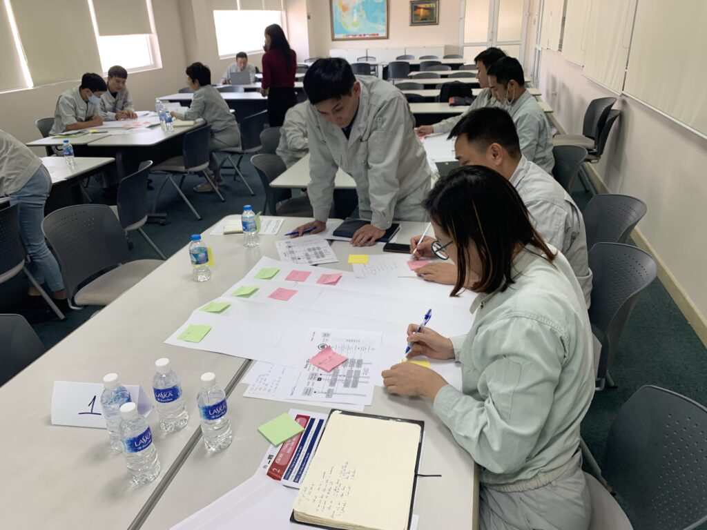 ナカシマベトナムでの研修の様子