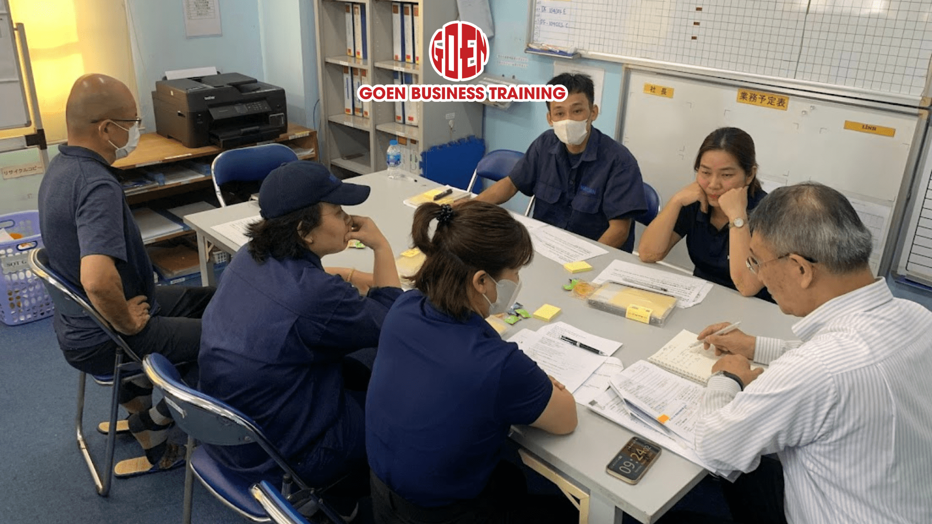 Đào tạo cấp trung tại GOEN – thảo luận nhóm để xác định vấn đề và ra quyết định trong quản lý